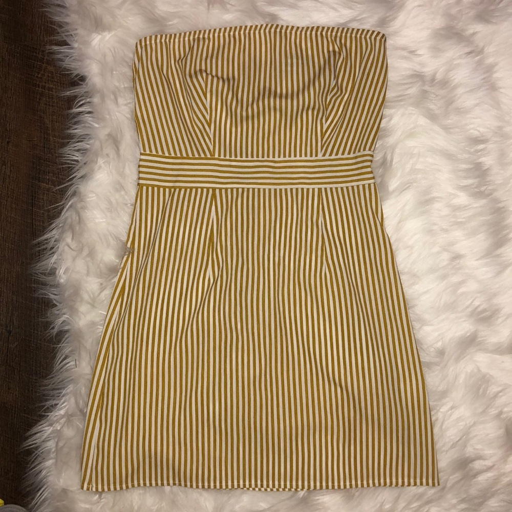 Striped yellow sundress